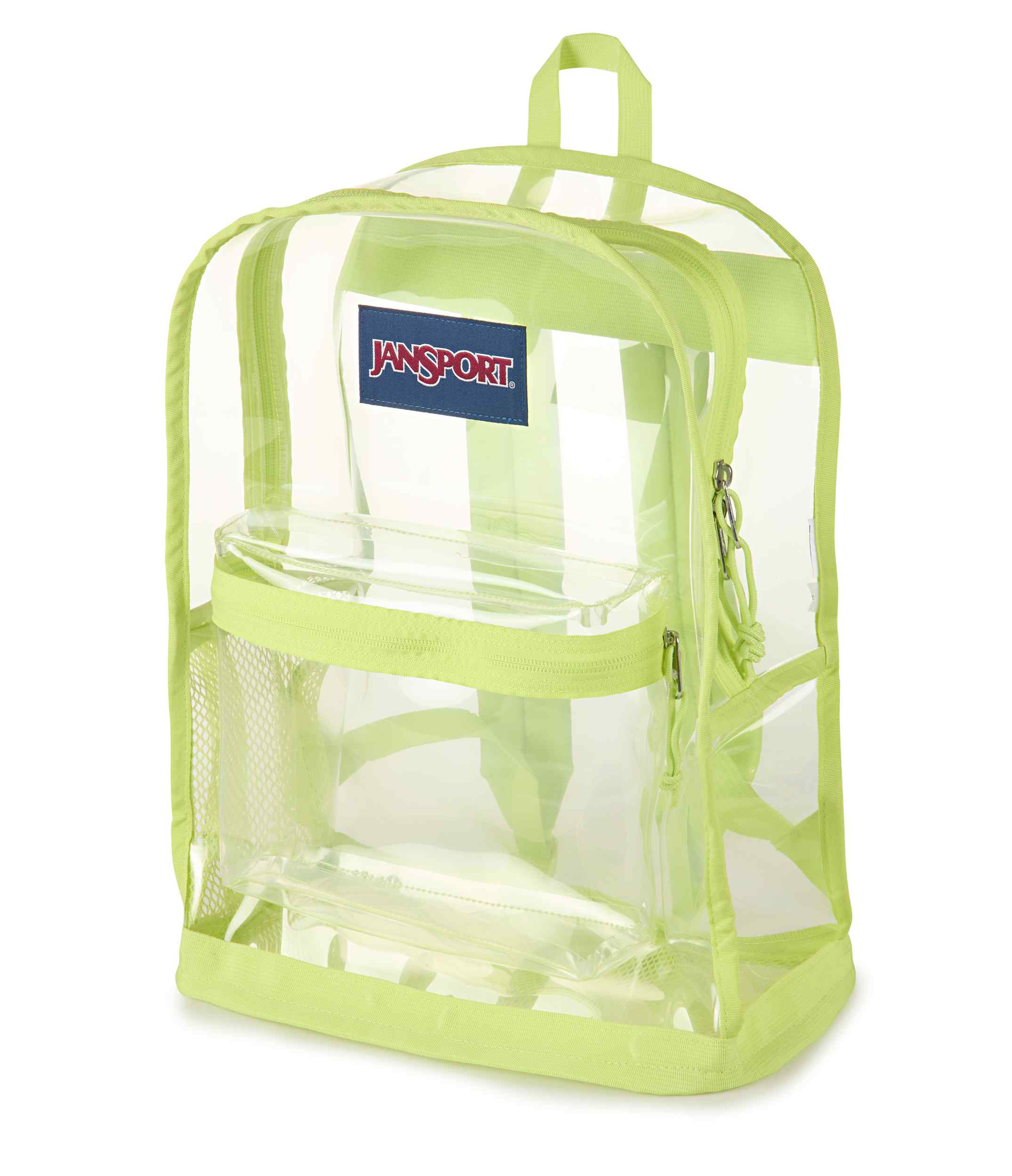 jansport-clear-pack-rucksack-lime-citron-transparent image 2