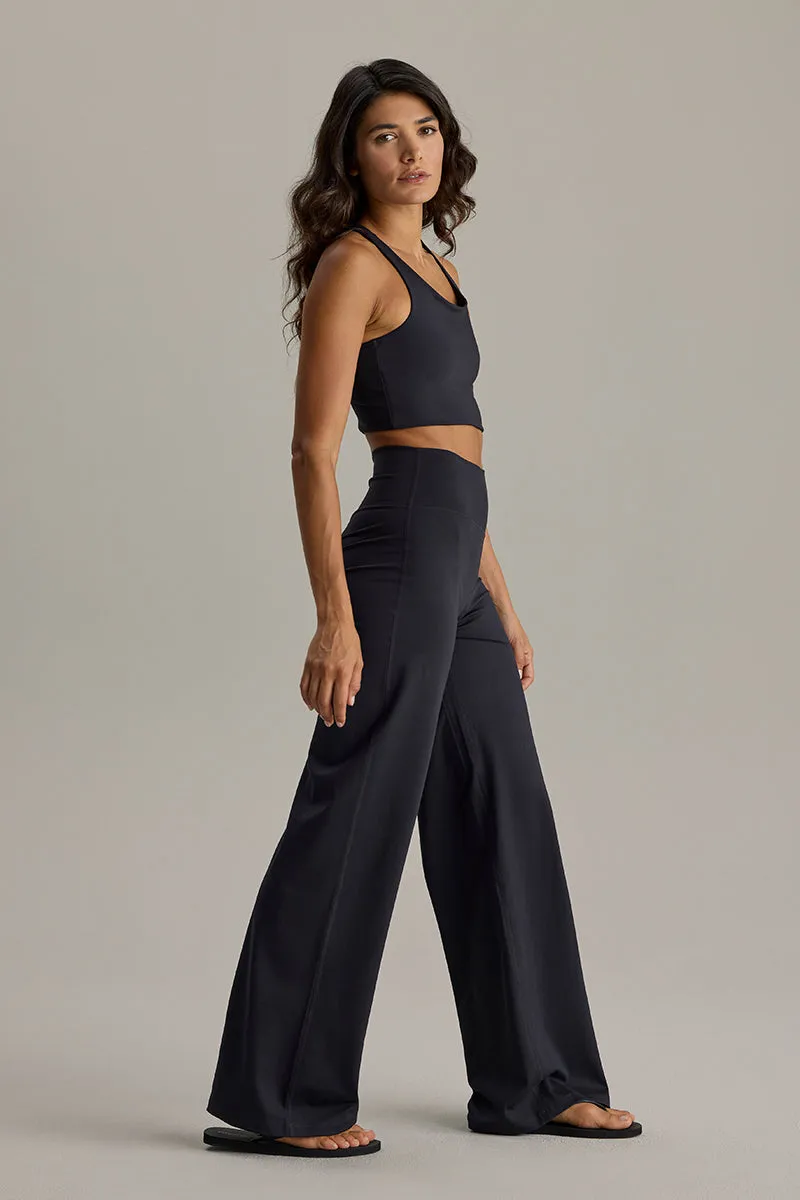 hey-honey-cotton-touch-wide-leggings-black-high-waist image 1