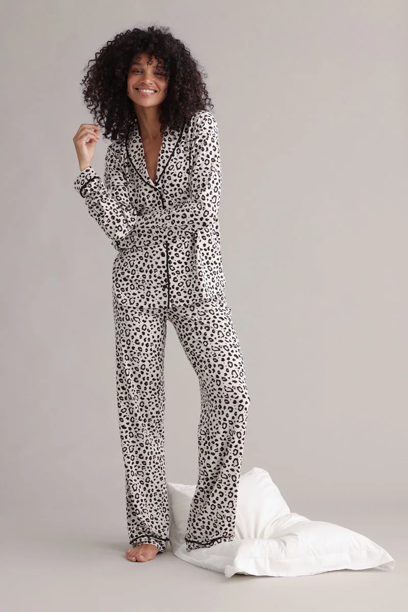 hey-honey-classic-leo-clay-pyjama-set-lang-schlafanzug image 1