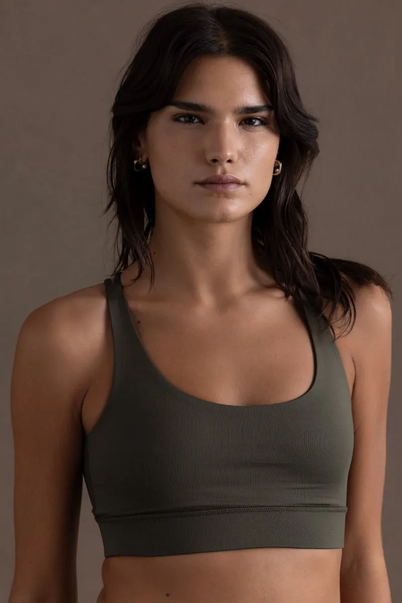 hey-honey-classic-criss-cross-bra-forest-night-gr-n image 1
