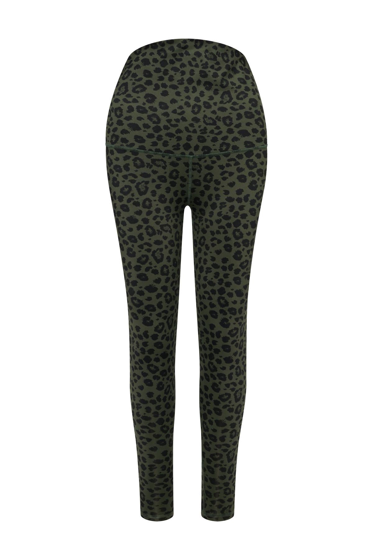 hey-honey-classic-maternity-leggings-leo-forest-high-waist image 7
