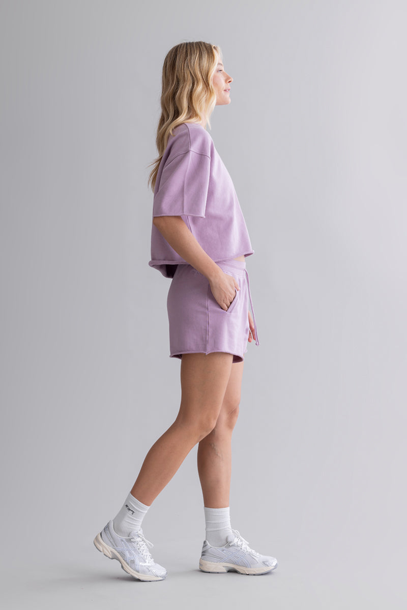 hey-honey-classic-sweat-shorts-baumwoll-shorts-mauve image 3