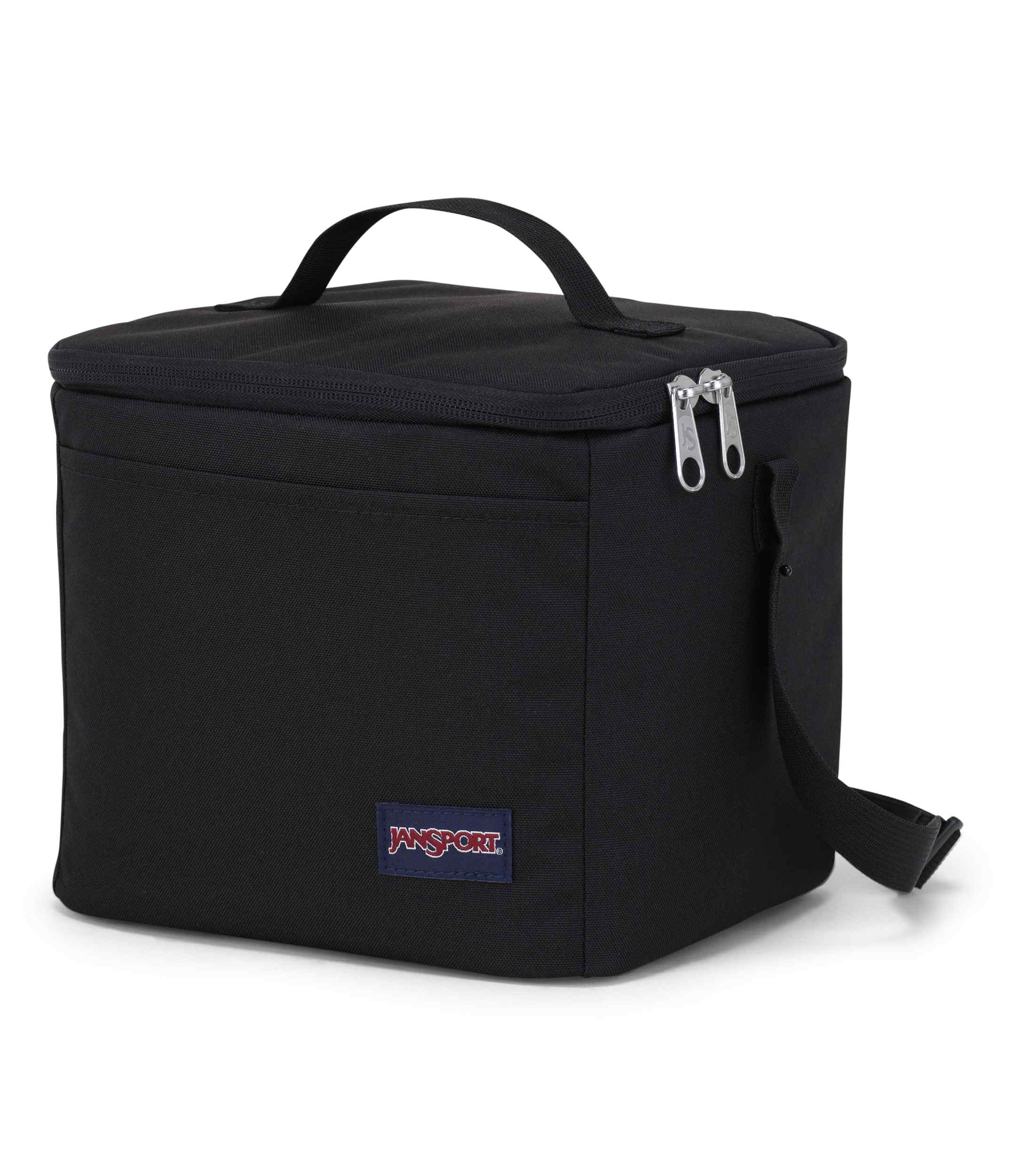 jansport-super-snack-lunchtasche-schwarz-isoliert image 2