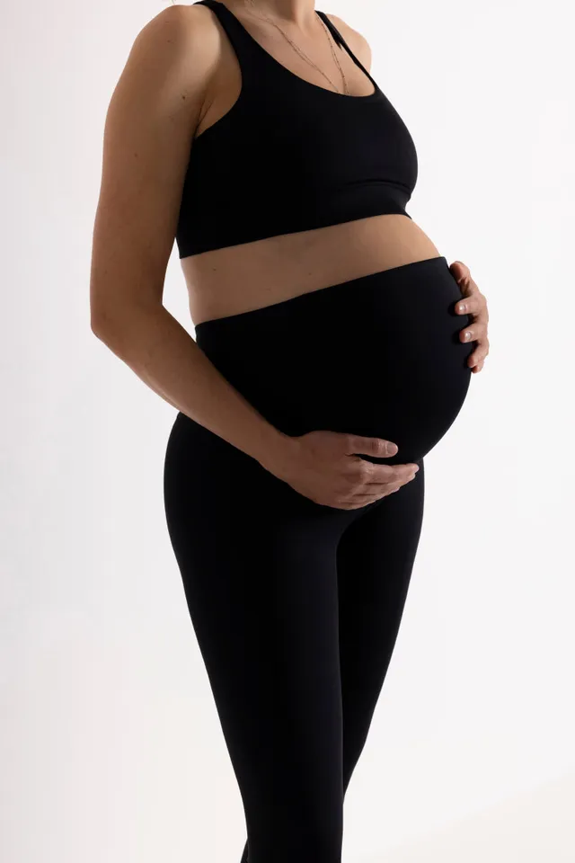 hey-honey-classic-maternity-leggings-black-umstands-high-waist image 1