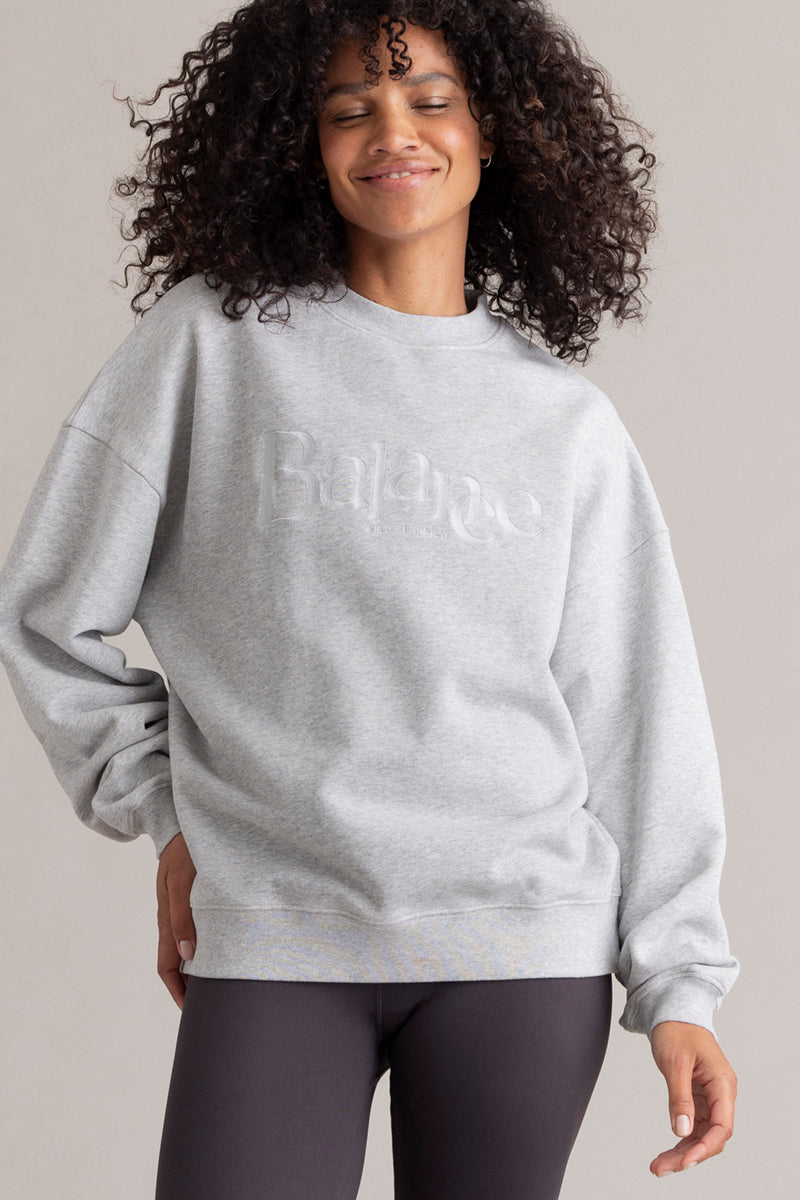 hey-honey-classic-balance-sweatshirt-grey-melange-baumwolle image 6