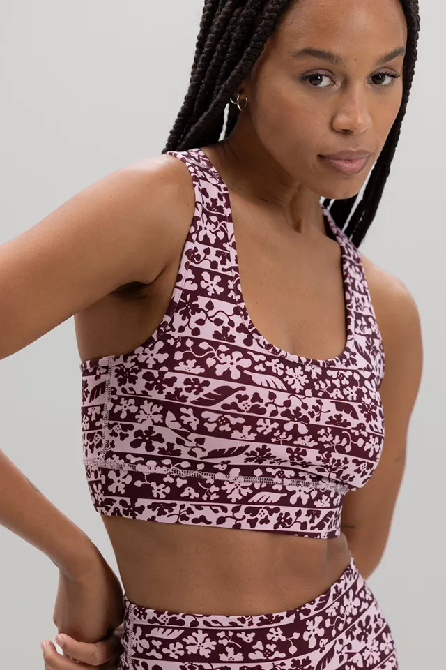 hey-honey-classic-racerback-bra-flower-bordure-sport-bh image 1