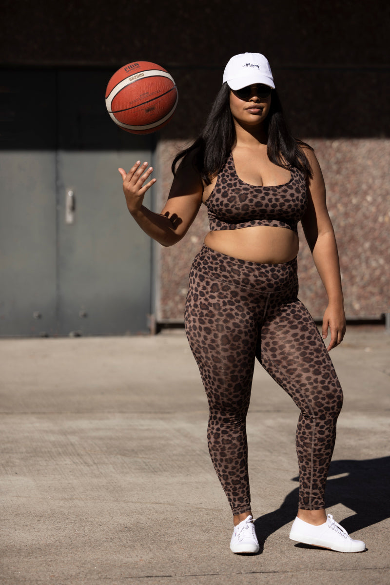 hey-honey-classic-leggings-leo-cocoa-sportleggings-high-waist image 1