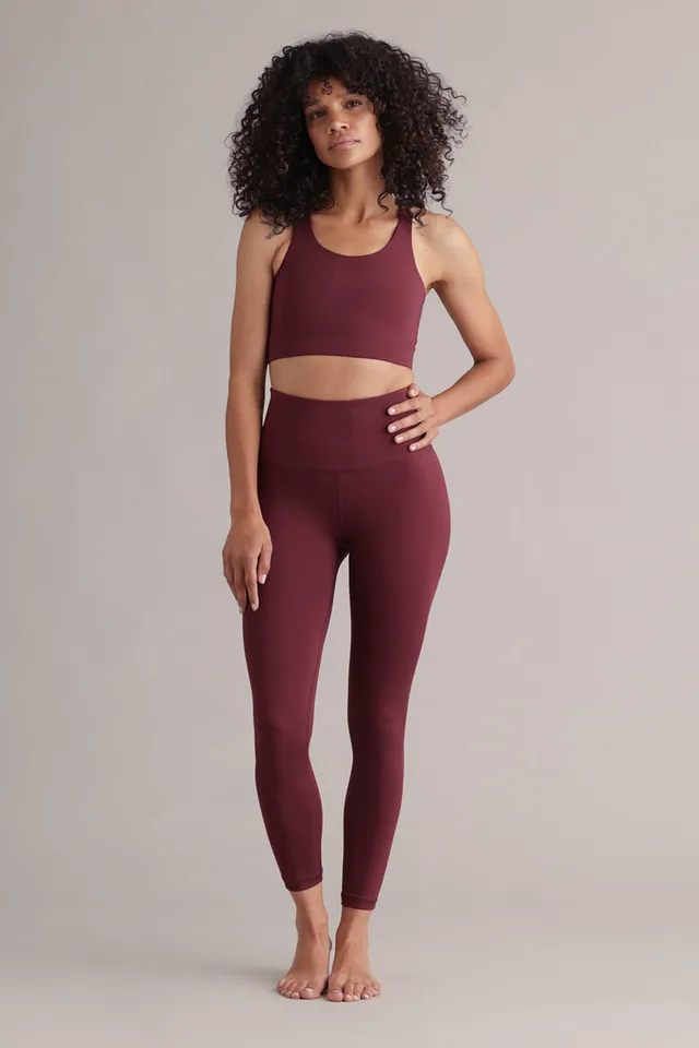 hey-honey-always-dressed-cropped-leggings-italian-plum image 1
