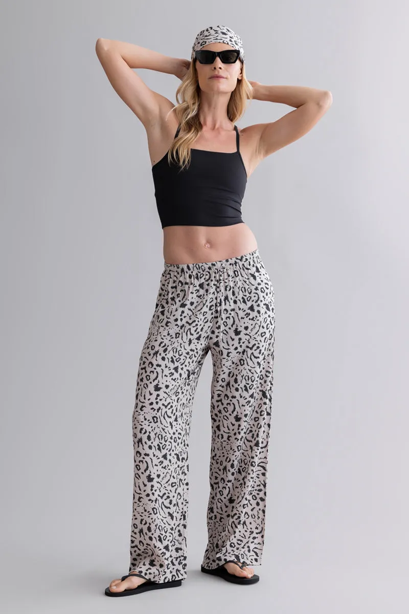 hey-honey-classic-summer-pants-leo-hose-oatmeal-viskose image 1