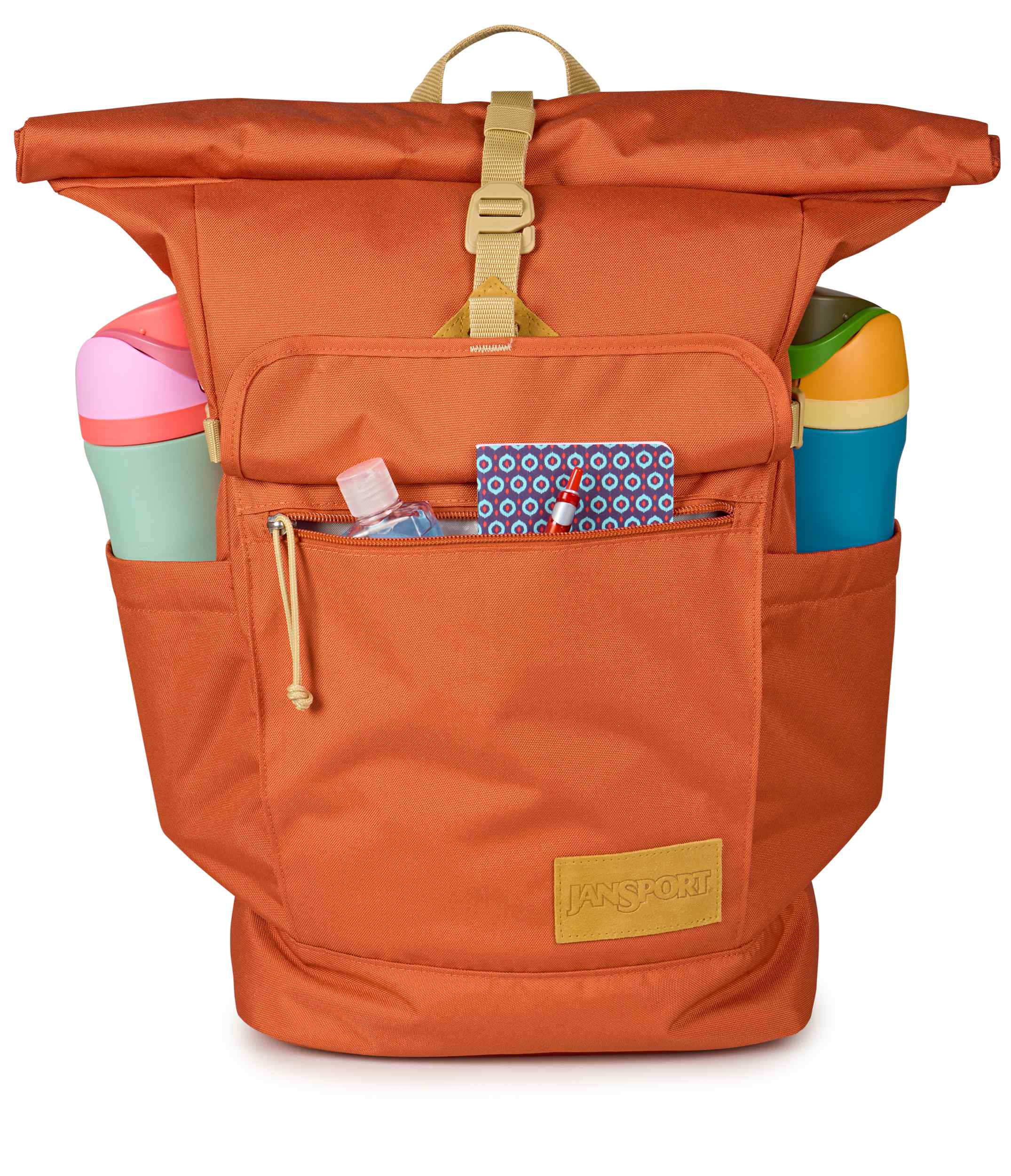 jansport-hatchet-rolltop-rucksack-dune-rot-laptopfach image 6