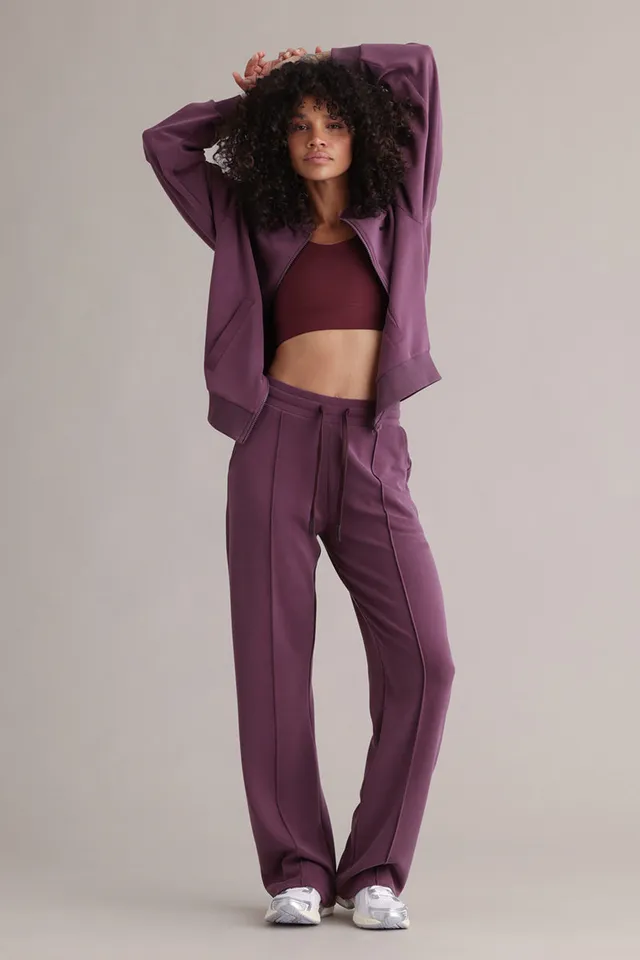 hey-honey-classic-lux-trackpants-italian-plum-jogginghose-bordeaux image 1