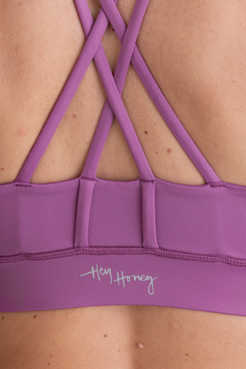 hey-honey-classic-criss-cross-bra-striking-purple-sport-bh image 4