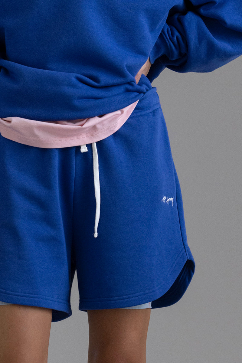hey-honey-classic-boxing-shorts-sweatshorts-royal-blue-baumwolle image 1