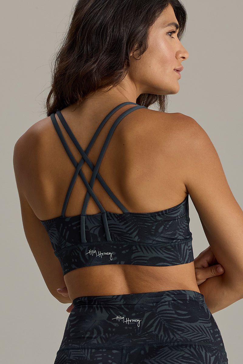 hey-honey-classic-cropped-palm-teal-set-yoga-set-gr-n image 8