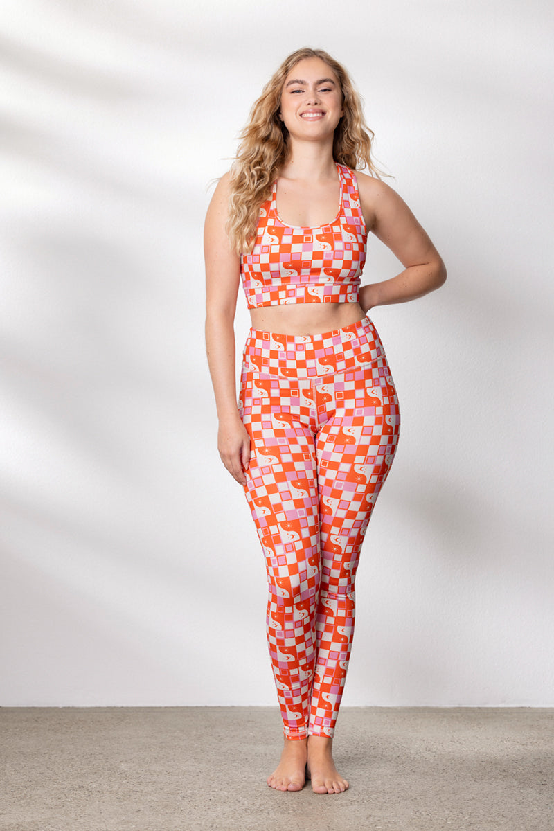 hey-honey-classic-dayandnight-yogaleggings-rosewood-high-waist image 2