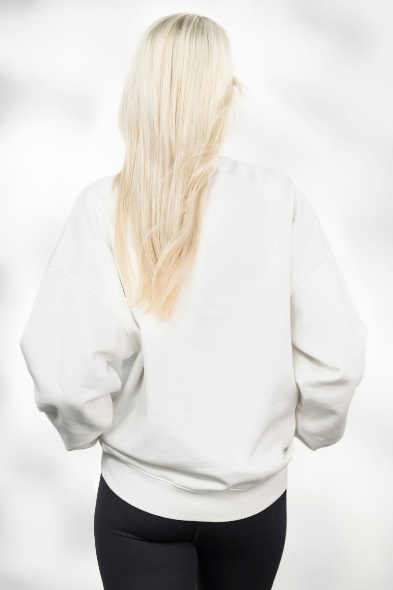 hey-honey-classic-sweater-academie-white-pullover-wei-baumwolle image 2