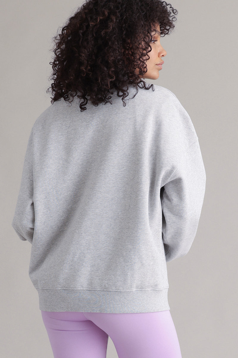 hey-honey-classic-sweatshirt-leo-heart-grey-melange-pullover image 3