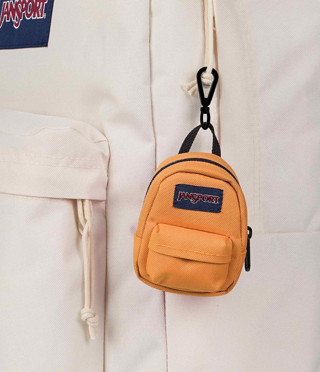 jansport-mini-break-tasche-orange-soda-mit-karabiner image 3