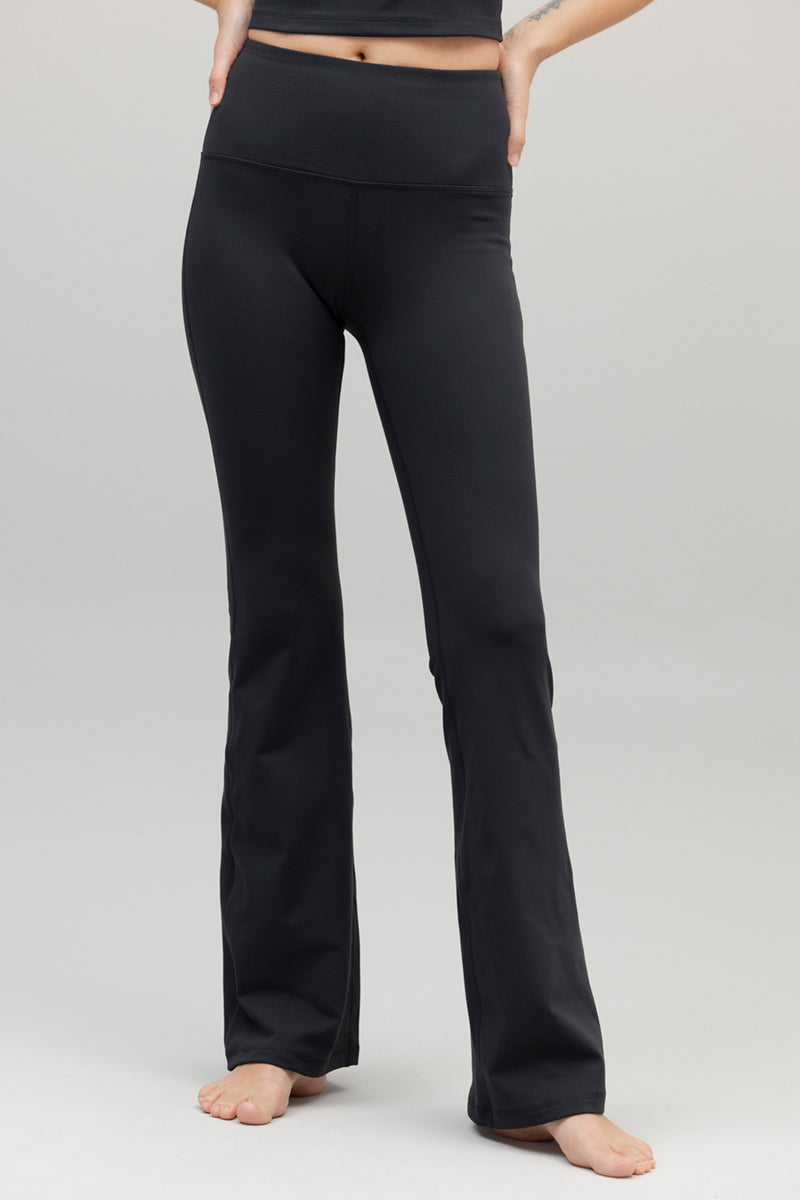 hey-honey-always-dressed-leggings-flared-schwarz-high-waist image 4