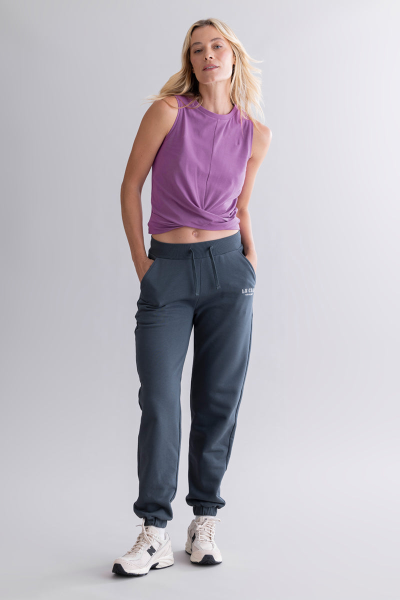 hey-honey-classic-le-club-cuff-jogger-teal-baumwolle image 7