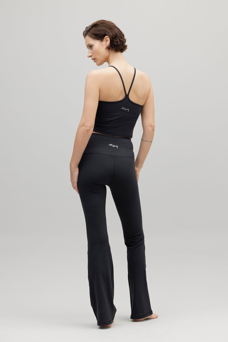 hey-honey-always-dressed-leggings-flared-schwarz-high-waist image 2