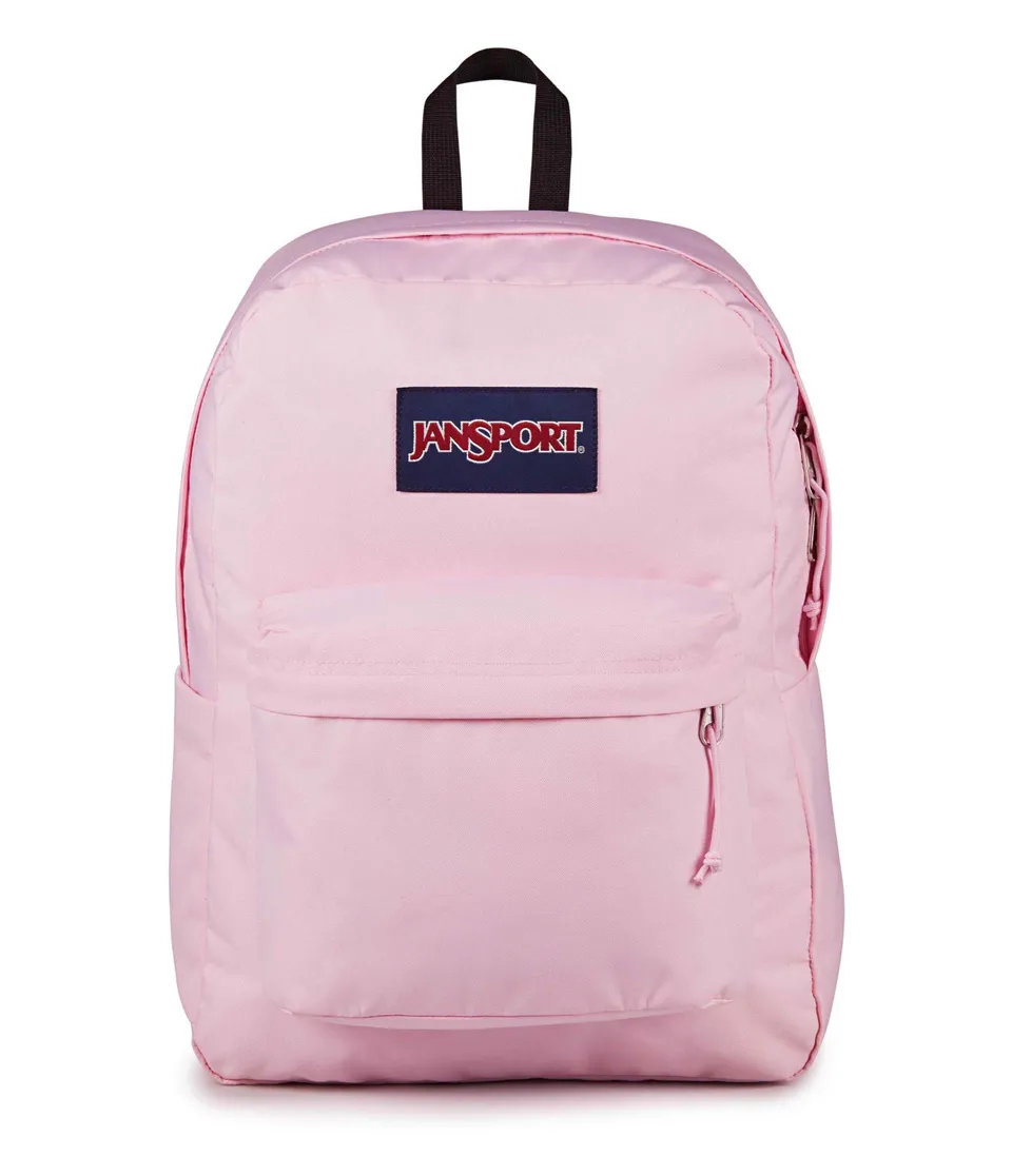 jansport-superbreak-plus-rucksack-pink-ice-laptopfach image 1