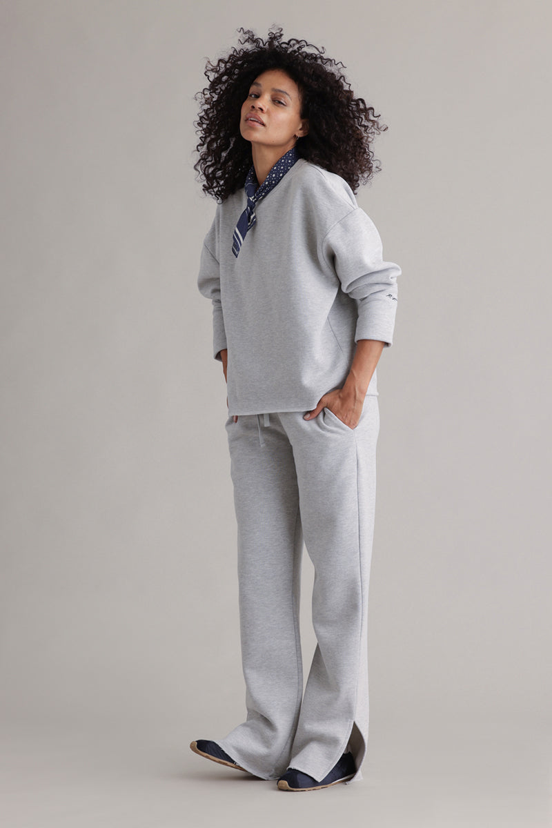 hey-honey-classic-cozy-sweat-grey-melange-set-2-teilig image 4