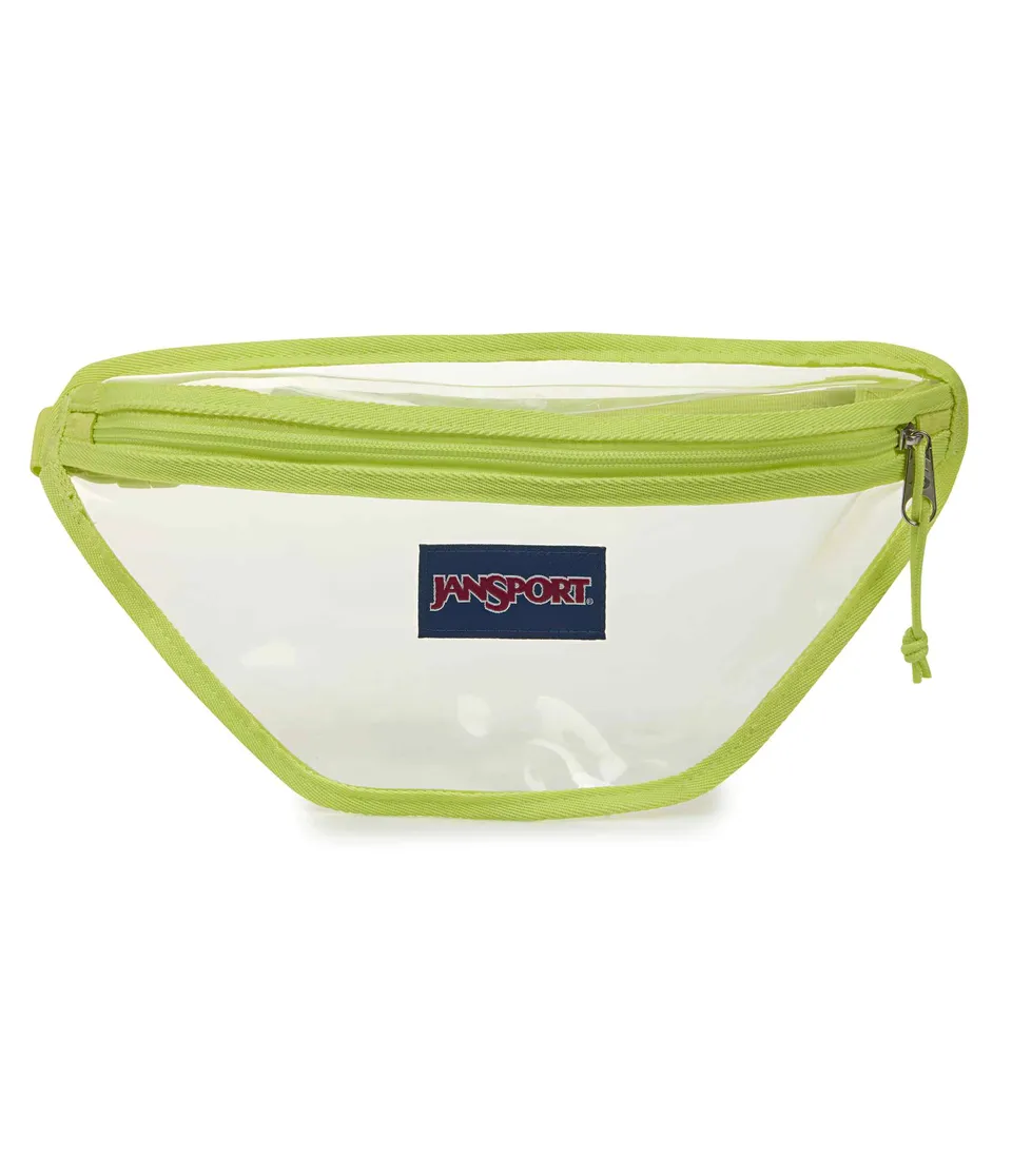 jansport-clear-waistpack-bauchtasche-lime-citron-transparent image 1