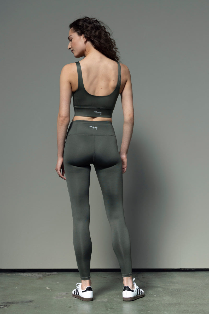 hey-honey-classic-leggings-yogahose-thyme-high-waist-gr-n image 1