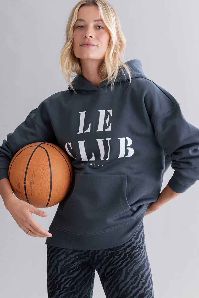 hey-honey-classic-hoodie-teal-le-club-kapuzenpulli-baumwolle image 1