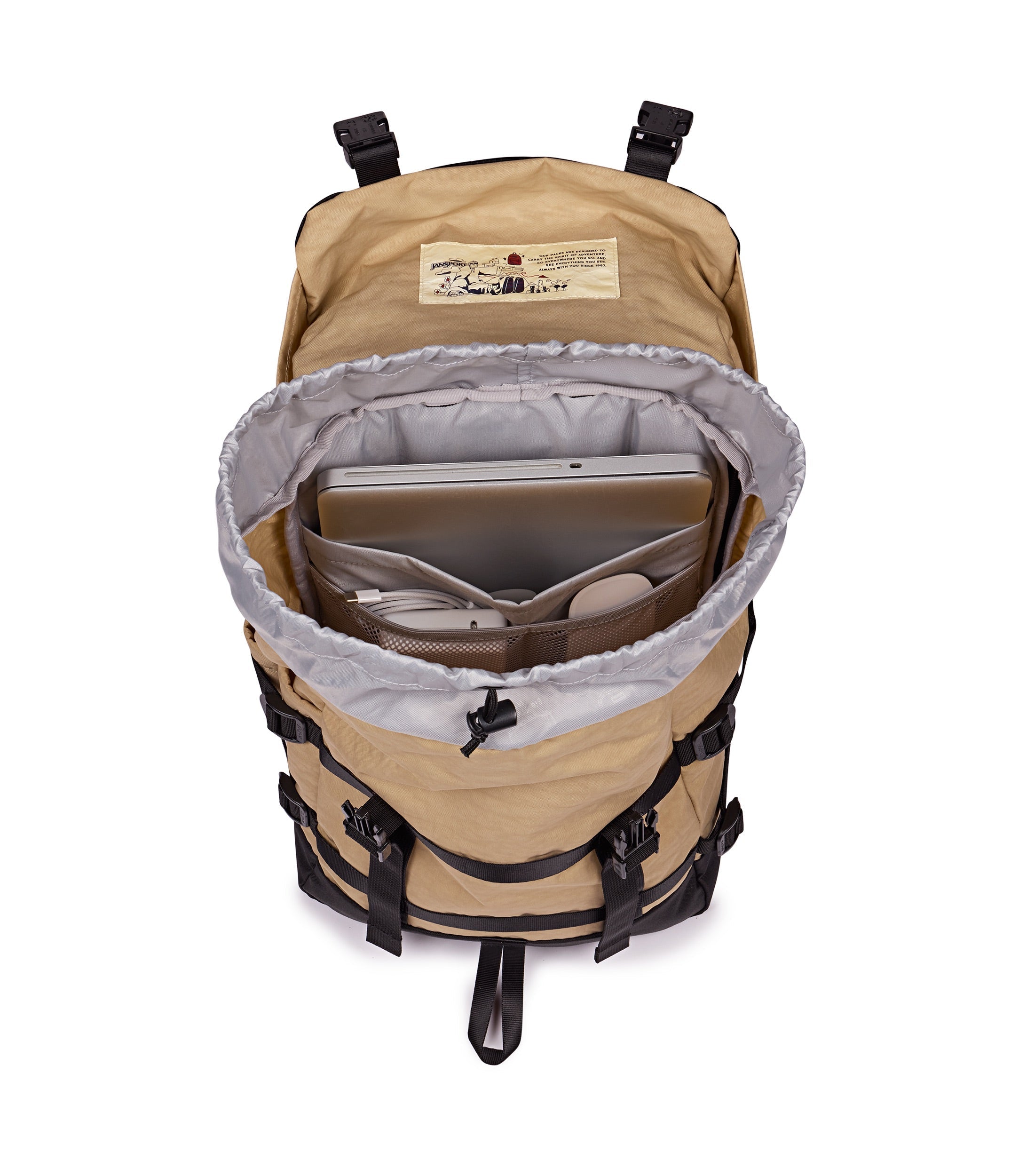 jansport-skip-pack-rucksack-travertine-retro-laptopfach image 5