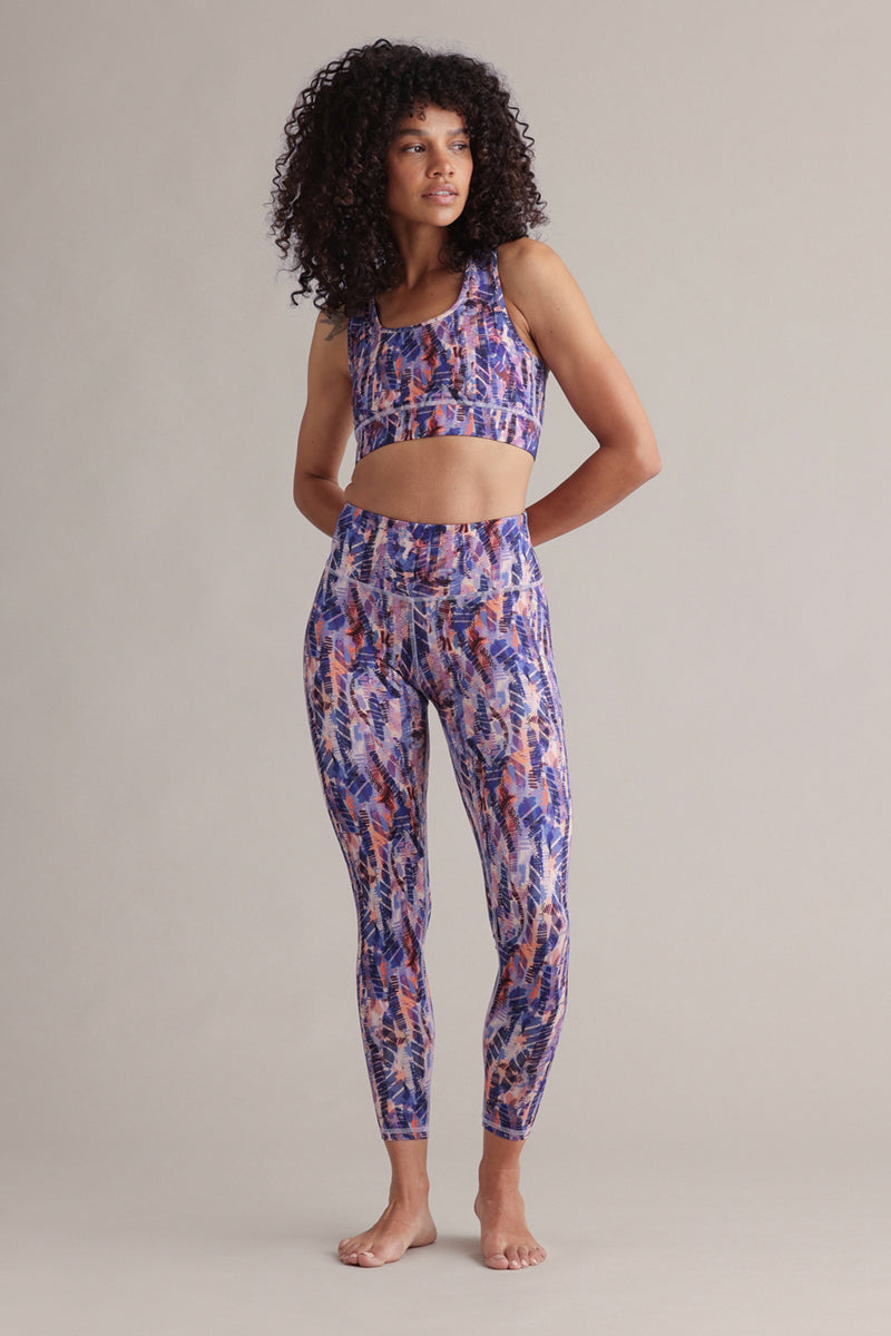 hey-honey-classic-cropped-leggings-brushstroke-high-waist image 1
