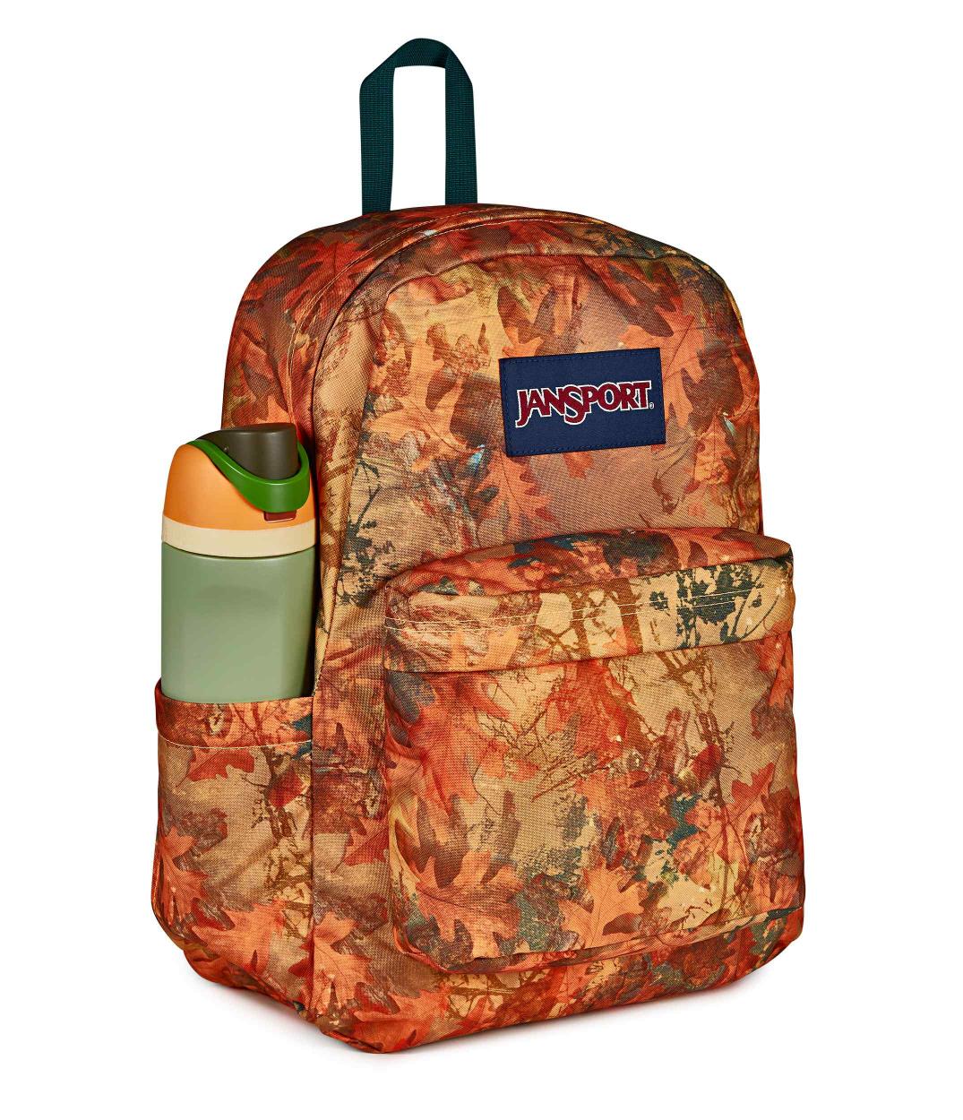 jansport-superbreak-plus-rucksack-bogcore-camo-orange-mit-laptopfach image 4