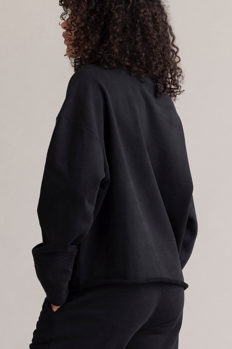hey-honey-classic-cozy-sweatshirt-schwarz-baumwolle image 2