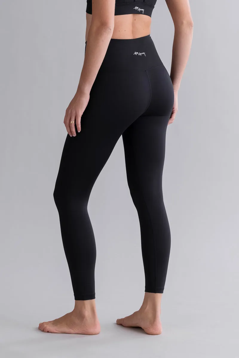 hey-honey-cotton-touch-leggings-cropped-baumwolloptik-black image 1