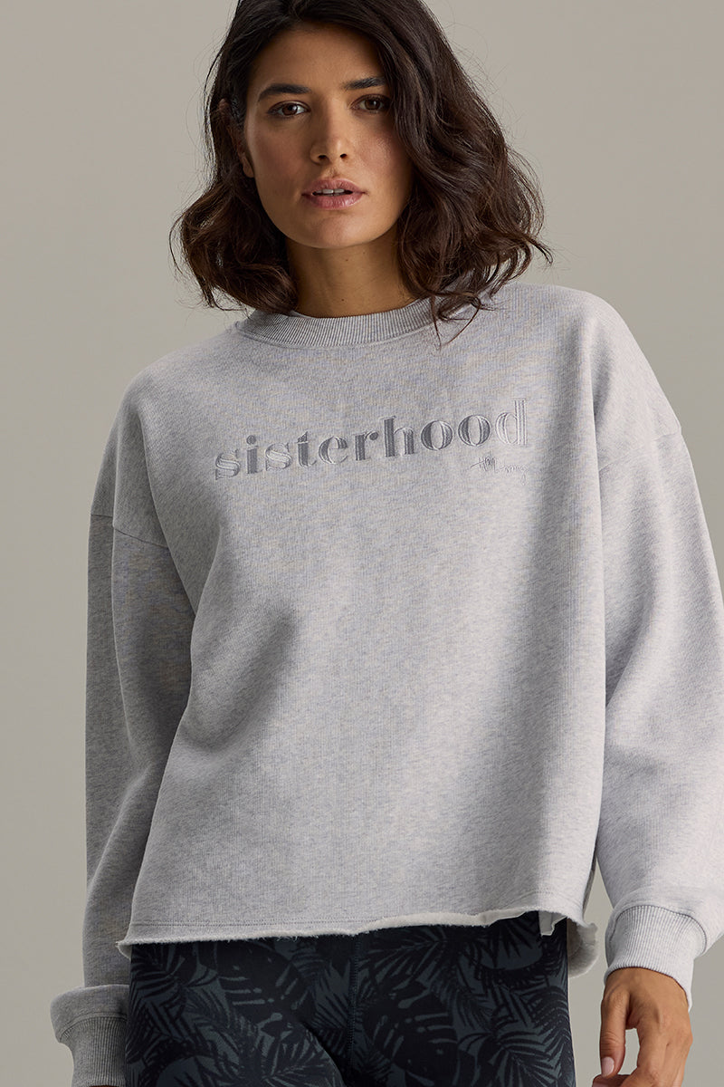 hey-honey-classic-sisterhood-sweater-light-melange-baumwolle image 1