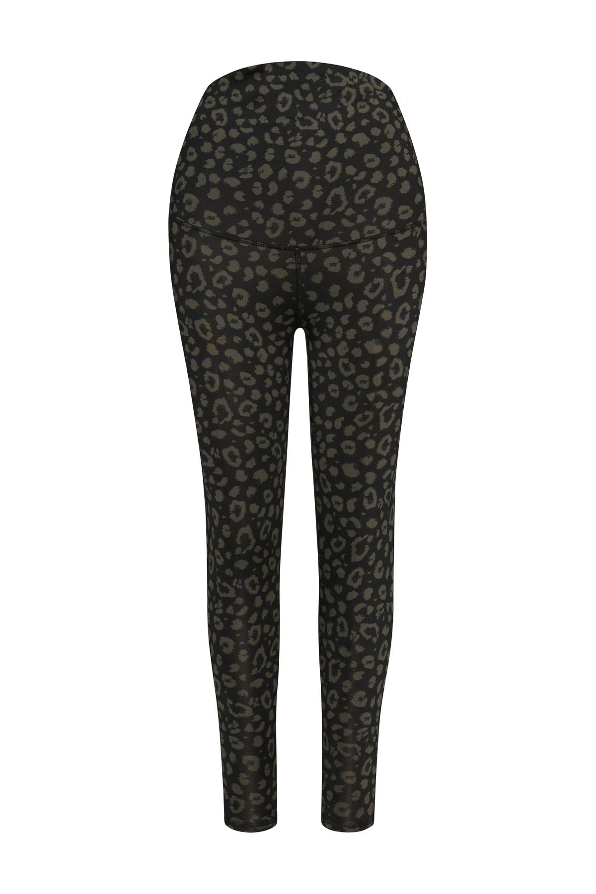 hey-honey-classic-maternity-leggings-leo-yogahose-schwarz-high-waist image 5