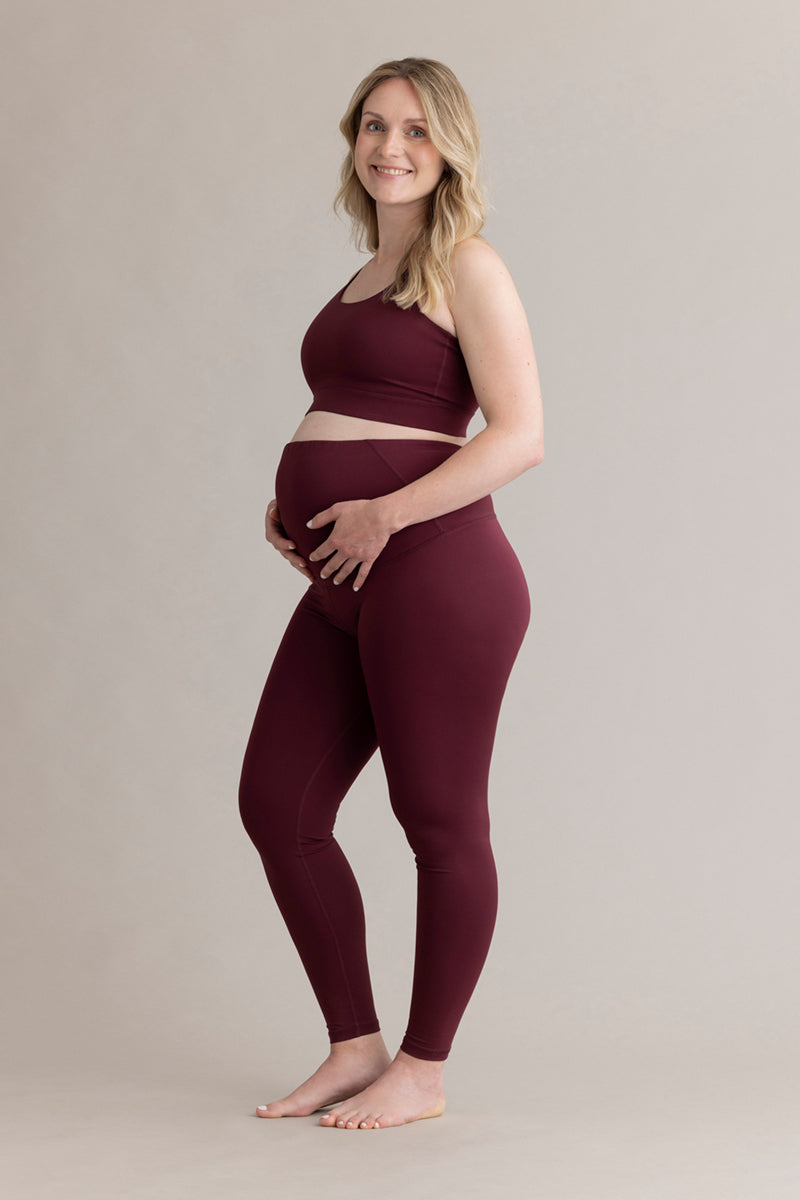 hey-honey-always-dressed-maternity-leggings-italian-plum-blickdicht image 6