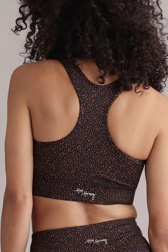 hey-honey-classic-racerback-bra-minimal-pumpkin-orange image 1
