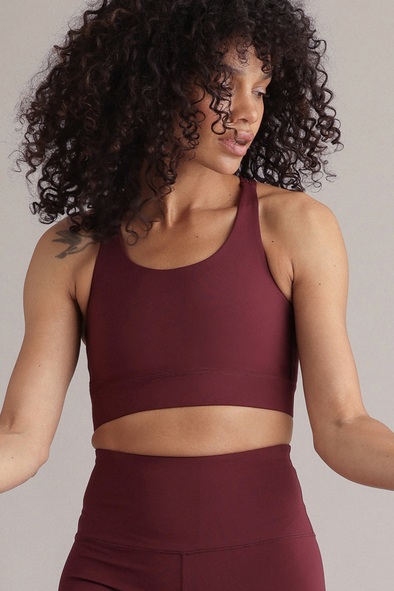 hey-honey-always-dressed-criss-cross-bra-sport-bh-italian-plum image 4
