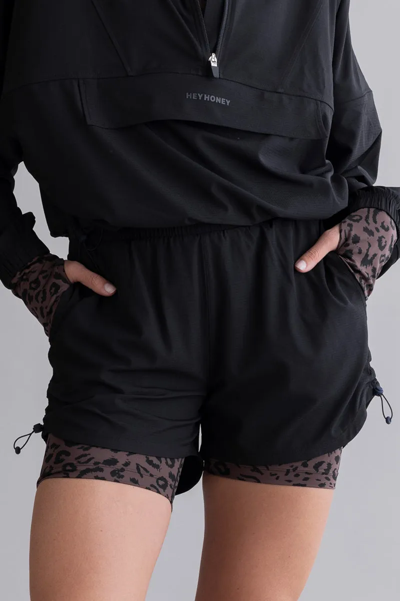 hey-honey-classic-ribstop-shorts-sportshorts-schwarz-mit-innentight image 1