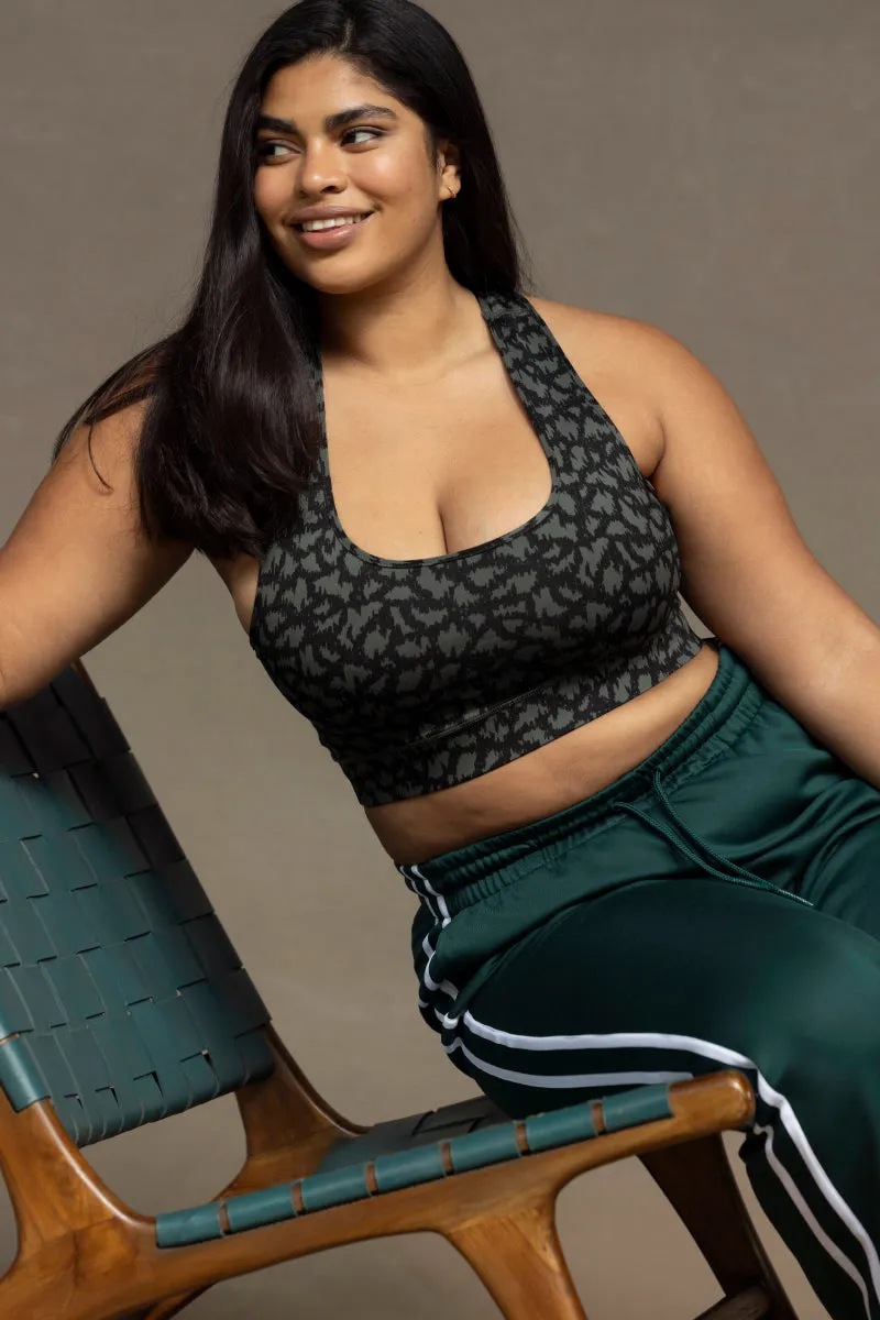 hey-honey-classic-bra-safari-pine-sport-bh-gr-n-print image 1