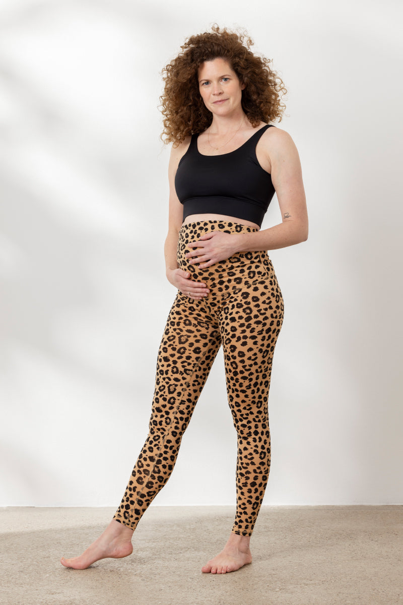 hey-honey-classic-maternity-leggings-leo-biscuit-umstand-yoga image 3