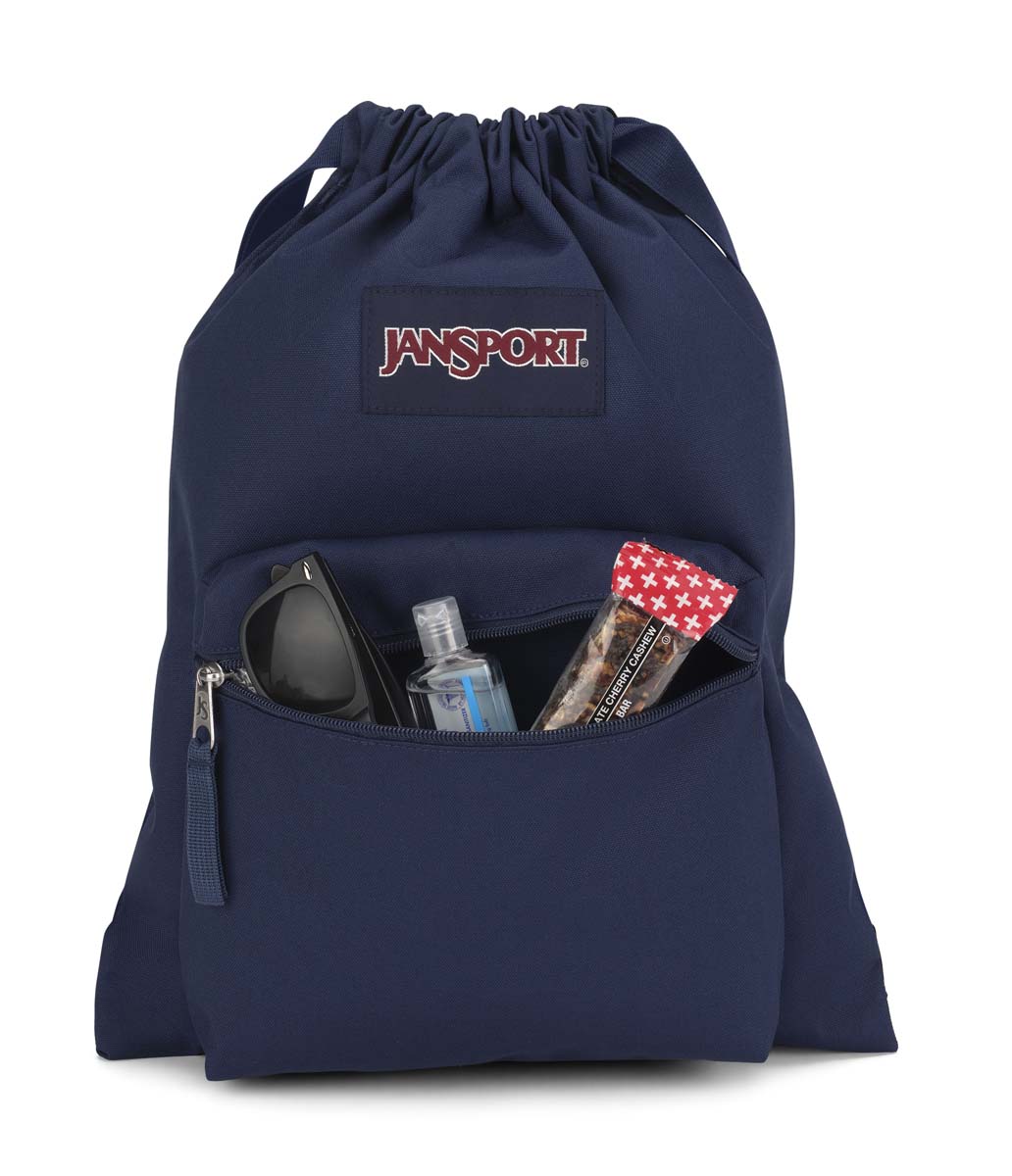 jansport-drawsack-turnbeutel-navy-mit-kordelzug image 3