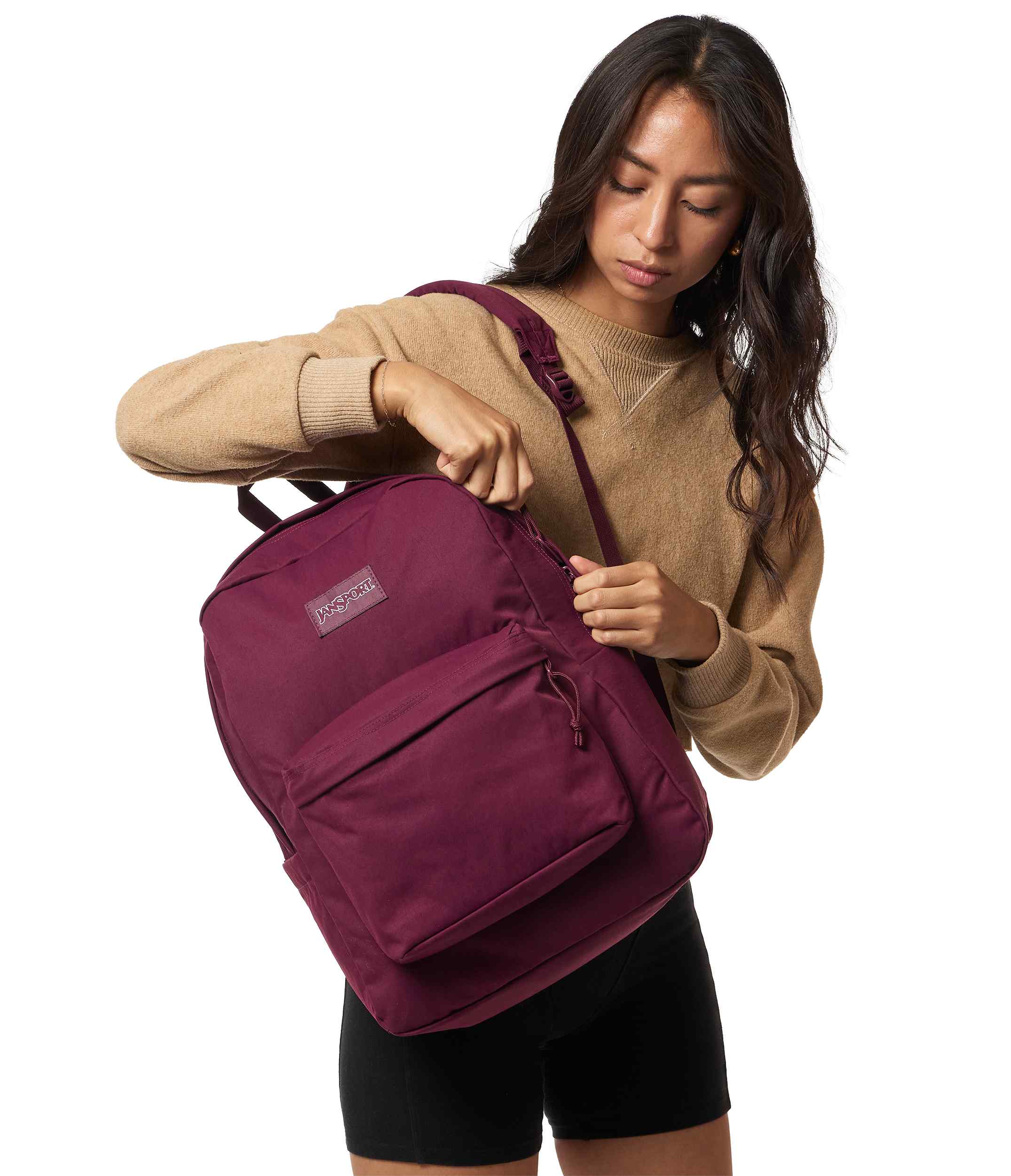 jansport-superbreak-plus-fx-rucksack-cherry-lacquer-mit-laptopfach image 3