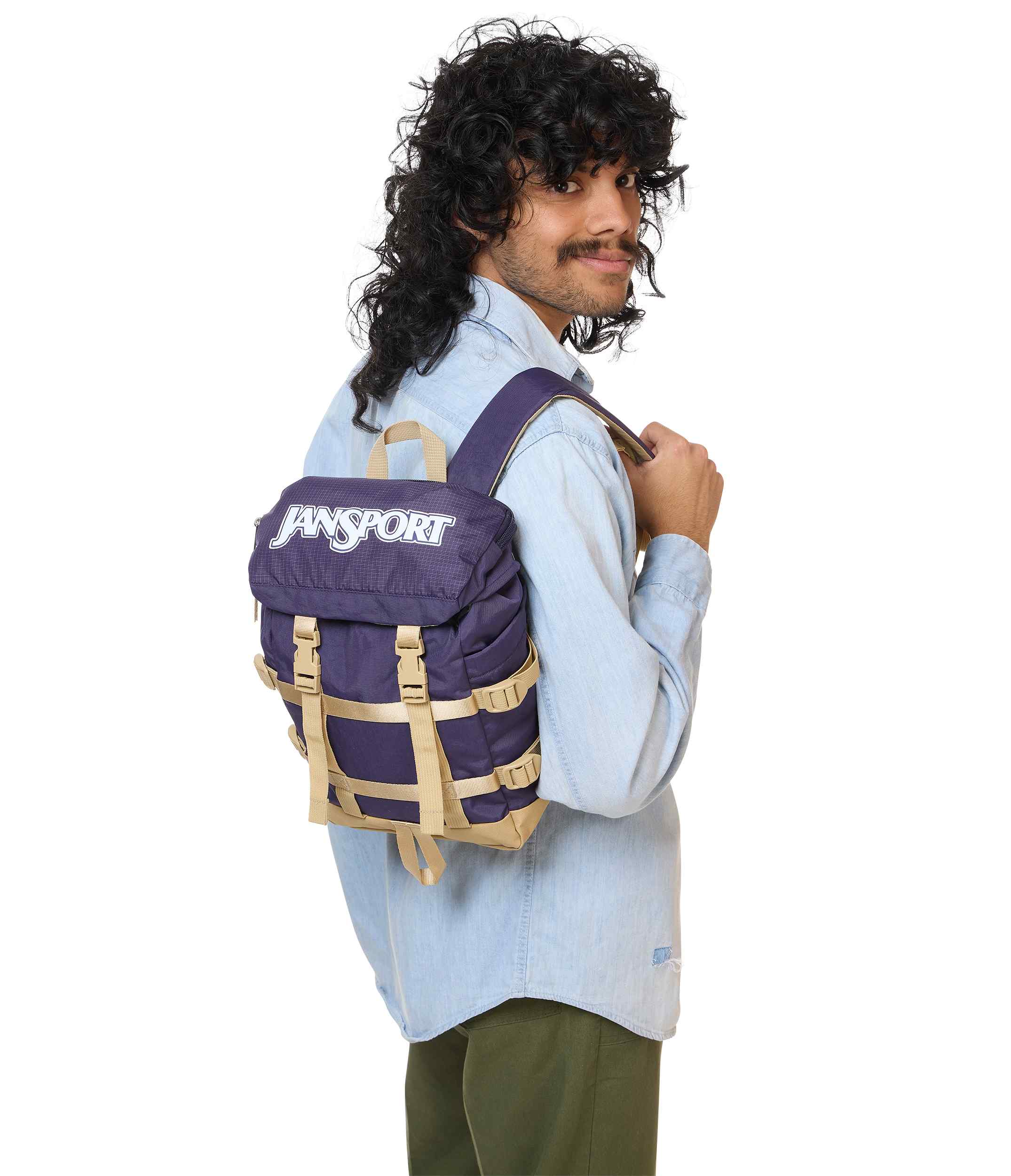 jansport-mini-skip-pack-mini-rucksack-amethyst-angst-mit-flaschentasche image 6