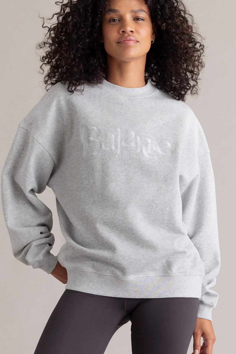 hey-honey-classic-balance-sweatshirt-grey-melange-baumwolle image 3