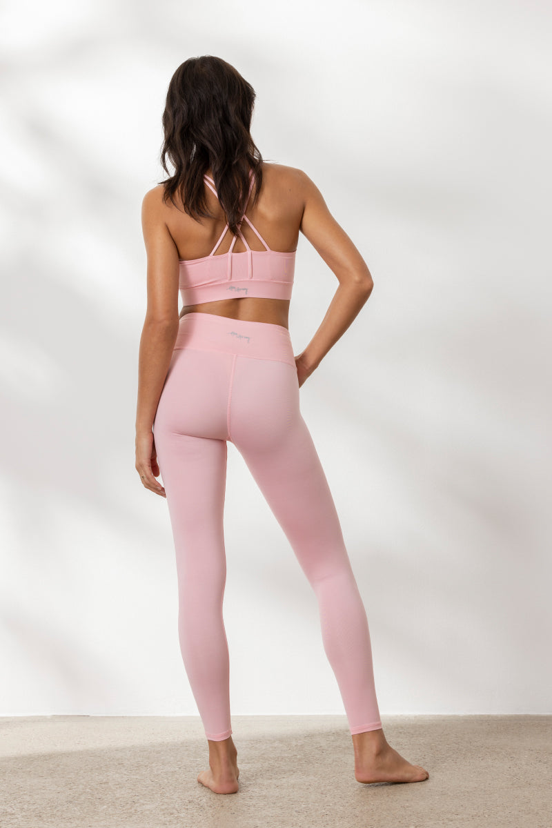 hey-honey-classic-candy-leggings-yogahose-high-waist-rosa image 2