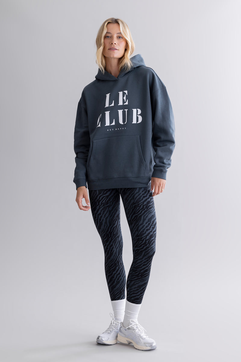hey-honey-classic-hoodie-teal-le-club-kapuzenpulli-baumwolle image 3