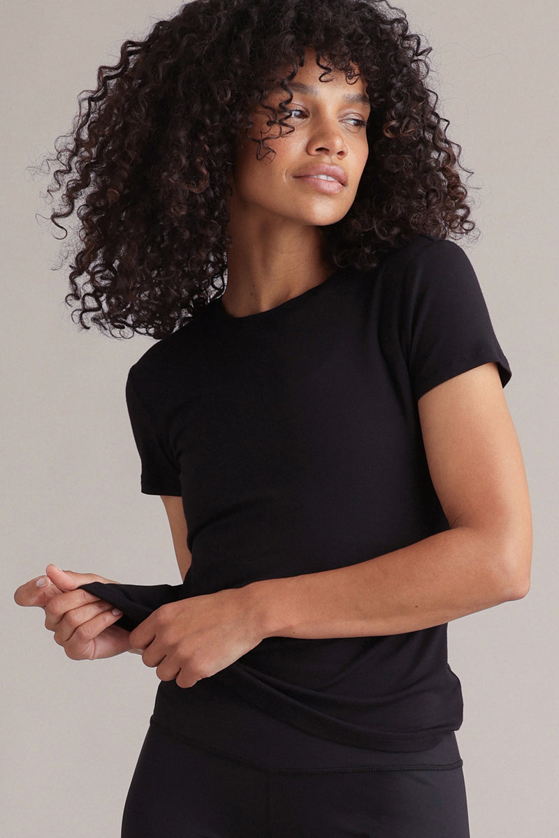 hey-honey-classic-active-t-shirt-damen-schwarz-viskose-yoga image 3